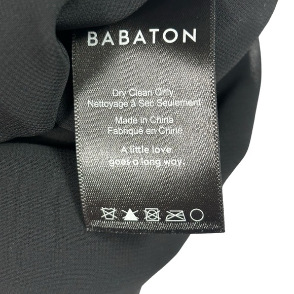 Babaton Aritzia Black Mini Shift Sleeveless Dress Size 0 - Picture 5 of 6